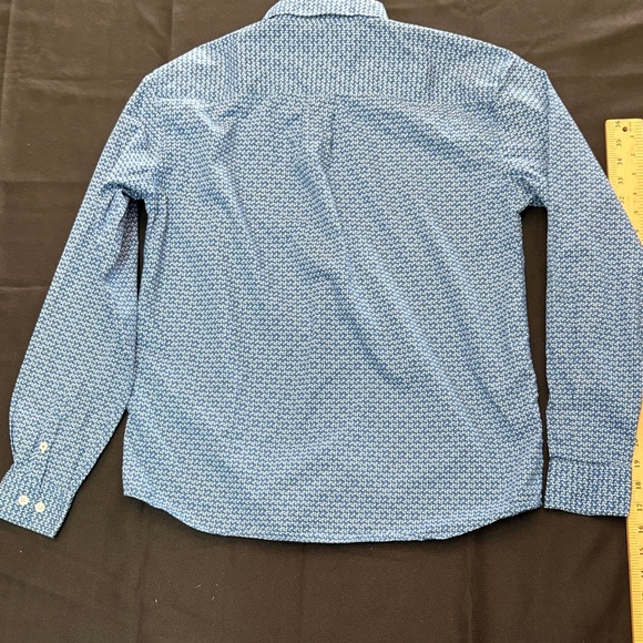 Cinch Blue Micro-Pattern Button-Down Shirt - Picture 9 of 9